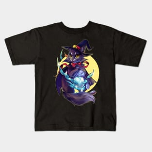 Cat Witch Kids T-Shirt